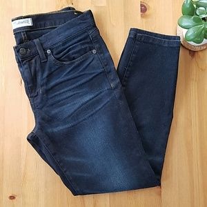Madewell skinny skinny crop jean, dark wash, sz 29